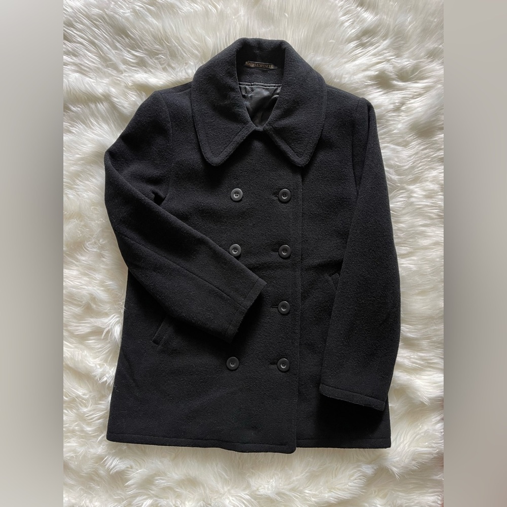 Pre-owned Marks & Spencer Women’s Classic Quilted Peacoat Size 8 (UK)